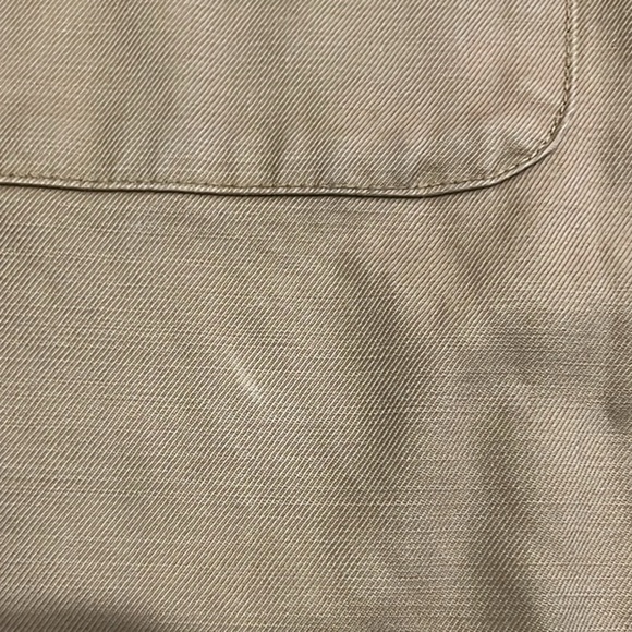 J.Crew Factory men’s brown button down chore jacket flannel lined size Large - Picture 10 of 10